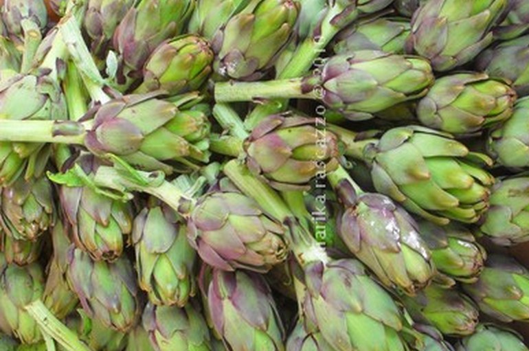 Italian risotto with artichokes